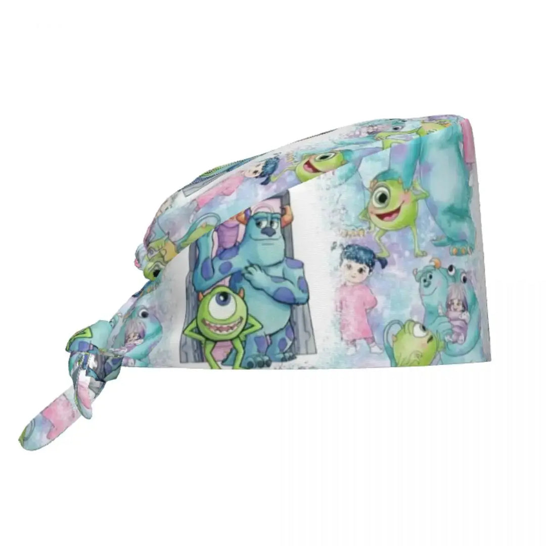 Casquette de travail réglable personnalisée avec dessin animé Monsters University, casquette chirurgicale pour hommes et femmes, casquette chirurgicale pour infirmières, médecins et chirurgiens MedSurgery Store For Digital Health