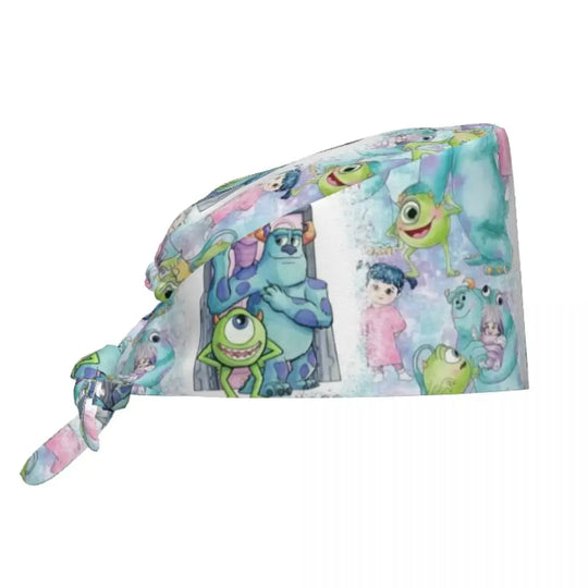 Casquette de travail réglable personnalisée avec dessin animé Monsters University, casquette chirurgicale pour hommes et femmes, casquette chirurgicale pour infirmières, médecins et chirurgiens MedSurgery Store For Digital Health