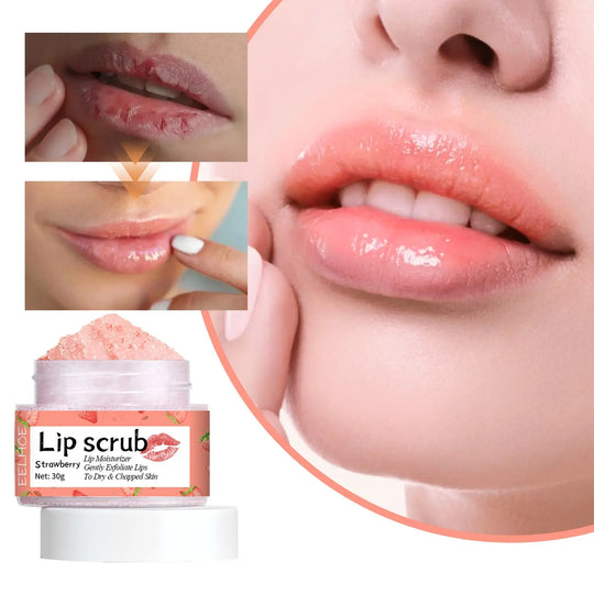 EELHOE Exfoliant pour les lèvres à la fraise - Hydratation intense et réparation des lèvres CJdropshipping
