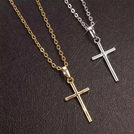 Pendentifs Croix Femme Dropshipping Or Noir Couleur Acier Inoxydable Jésus Pendentif Croix Collier Bijoux pour Hommes/Femmes
