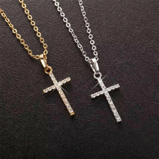 Pendentifs Croix Femme Dropshipping Or Noir Couleur Acier Inoxydable Jésus Pendentif Croix Collier Bijoux pour Hommes/Femmes