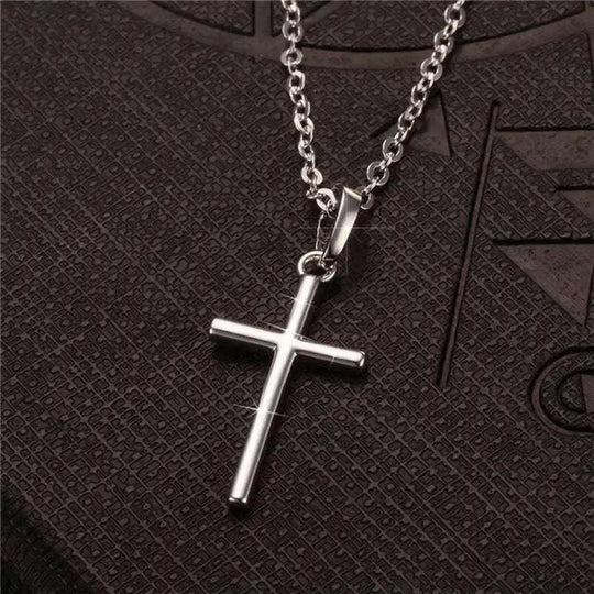 Pendentifs Croix Femme Dropshipping Or Noir Couleur Acier Inoxydable Jésus Pendentif Croix Collier Bijoux pour Hommes/Femmes