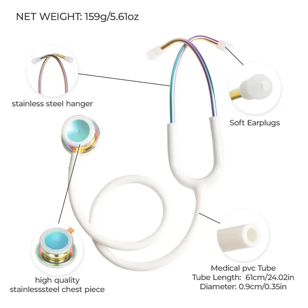 Stéthoscope médical professionnel double face - Matériel médicalModers - fulfillment - serviceMedSurgery Store For Digital Health1005009192649741 - White - Rainbow - United StatesWhite - RainbowUnited StatesStéthoscope médical professionnel double face - Matériel médical.