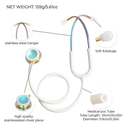 Stéthoscope médical professionnel double face - Matériel médicalModers - fulfillment - serviceMedSurgery Store For Digital Health1005009192649741 - White - Rainbow - United StatesWhite - RainbowUnited StatesStéthoscope médical professionnel double face - Matériel médical.