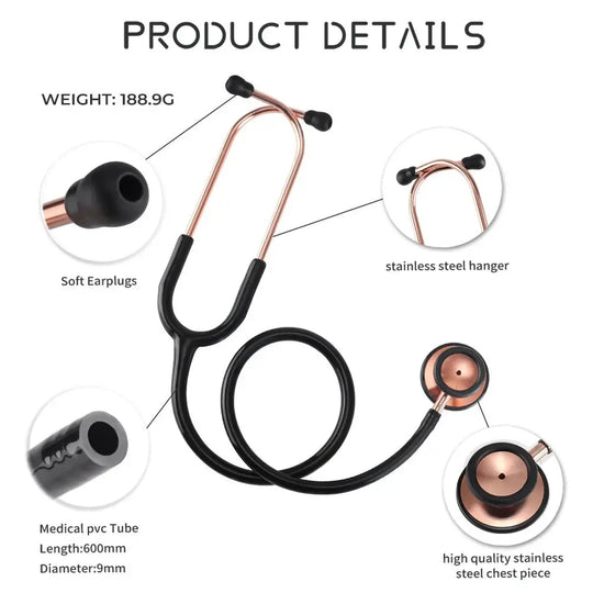 Stéthoscope médical professionnel double-face - Matériel médicalModers - fulfillment - serviceMedSurgery Store For Digital Health1005009192649741 - Black - Rose Gold - United StatesBlack - Rose GoldUnited StatesStéthoscope médical professionnel double-face - Matériel médical.