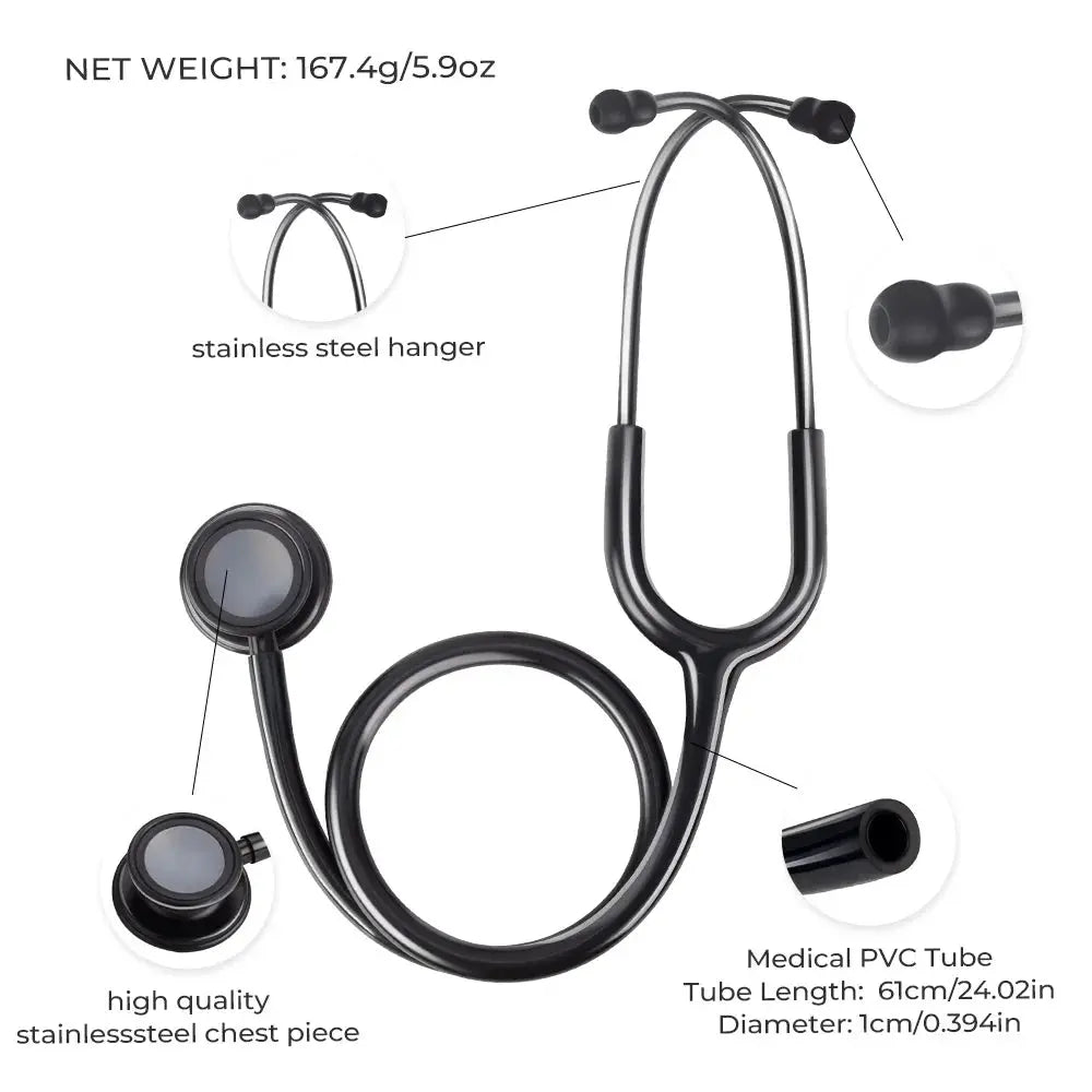 Stéthoscope médical double face, professionnel - Matériel médical.Matériel médicalodsers - fulfillment - serviceMedSurgery Store For Digital Health1005009192649741 - All Black - United StatesAll BlackUnited StatesStéthoscope médical double face, professionnel - Matériel médical.