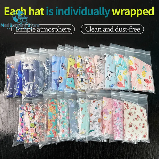 New Scrub Nurse Hat Floral Bouffant Cap Fashion Multicolour Nurse Scrub Caps Adjustable Bandage Turban Surgical Doctor Nurse Hats