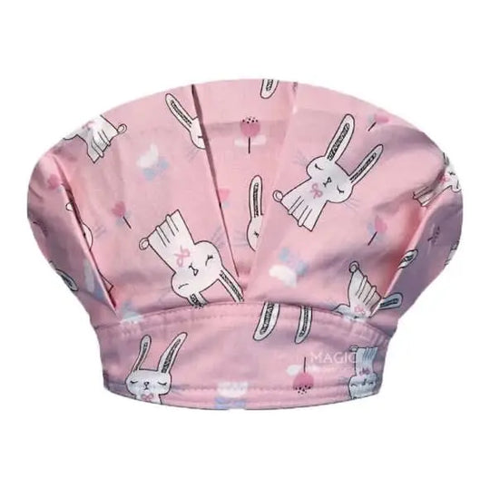 🧢Casquette chirurgicale unisexe en coton - Imprimé animal amusant | Ajustable, respirant et professionnel.