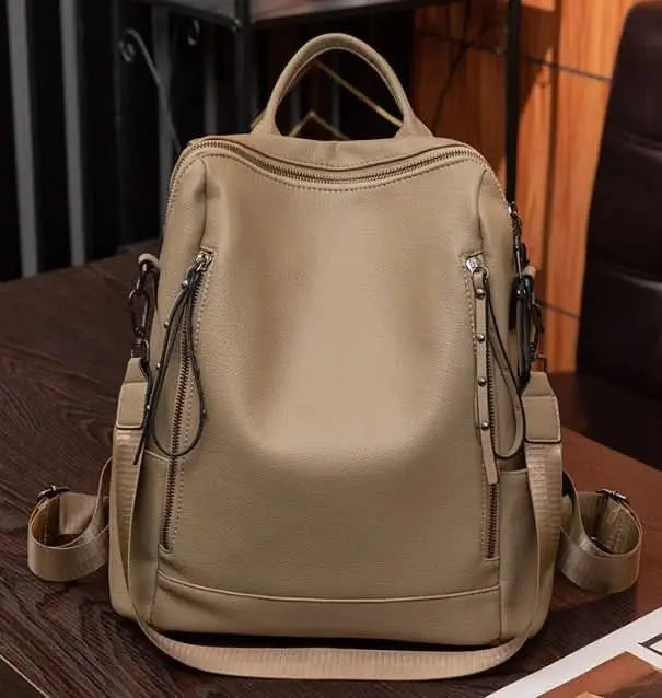 🎒 Sac à dos en cuir pour femmes - Style professionnel et grande capacité pour les gardes médicales...