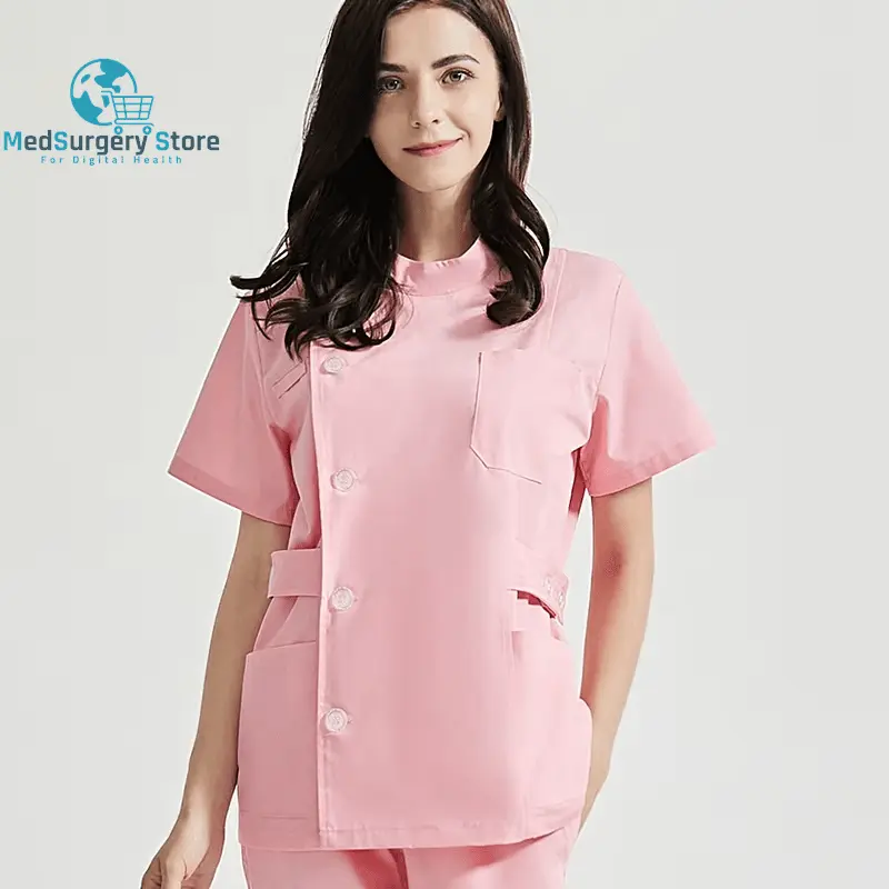 Niaahinn Health Services Scrubs Set Uniforms V-Neck Beauty Salon Work Uniform Women Sets Pet Grooming Institution Scrubs Coat