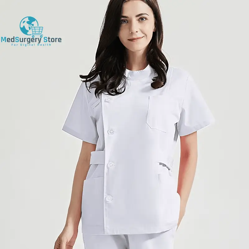 Niaahinn Health Services Scrubs Set Uniforms V-Neck Beauty Salon Work Uniform Women Sets Pet Grooming Institution Scrubs Coat