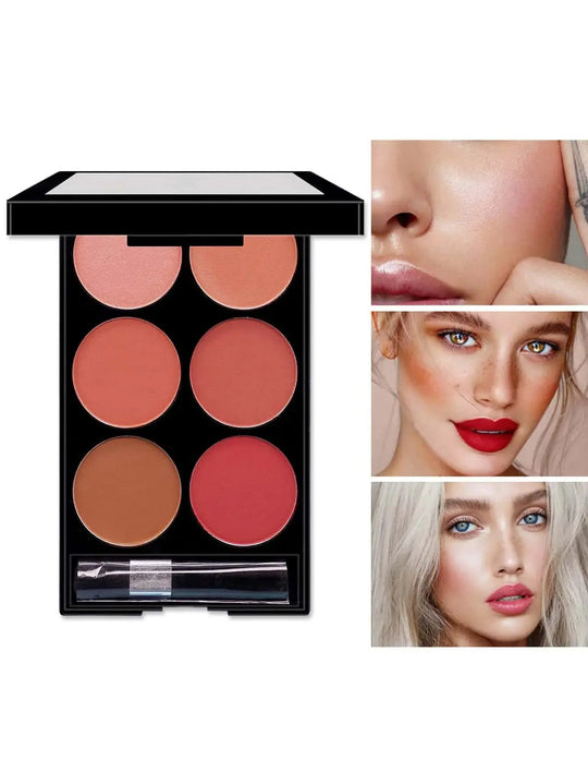 Palette de fard à joues et de contour 6 couleurs tout-en-un, palette de maquillage poudre mate nacréeMagasin de chirurgie pour la santé numériqueMagasin de chirurgie pour la santé numérique1005007460954269 - 1 - T3231 - T3236 Palette de fard à joues et de contour 6 couleurs tout-en-un, palette de maquillage poudre mate nacrée