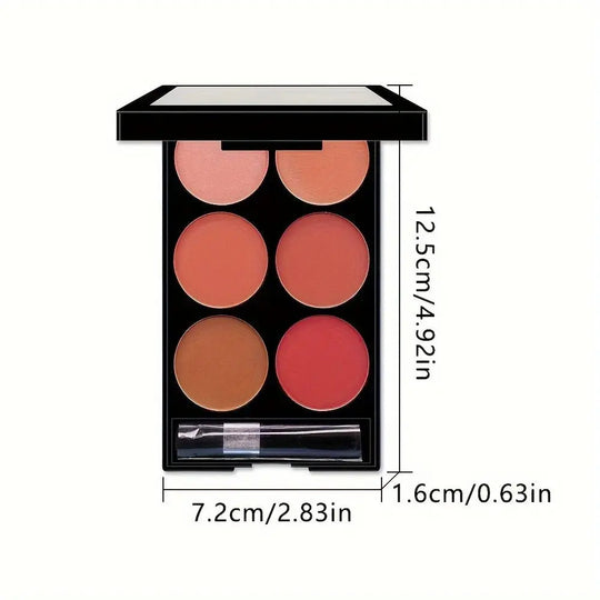 Palette de fard à joues et de contour 6 couleurs tout-en-un, palette de maquillage poudre mate nacréeMagasin de chirurgie pour la santé numériqueMagasin de chirurgie pour la santé numérique1005007460954269 - 1 - T3231 - T3236 Palette de fard à joues et de contour 6 couleurs tout-en-un, palette de maquillage poudre mate nacrée