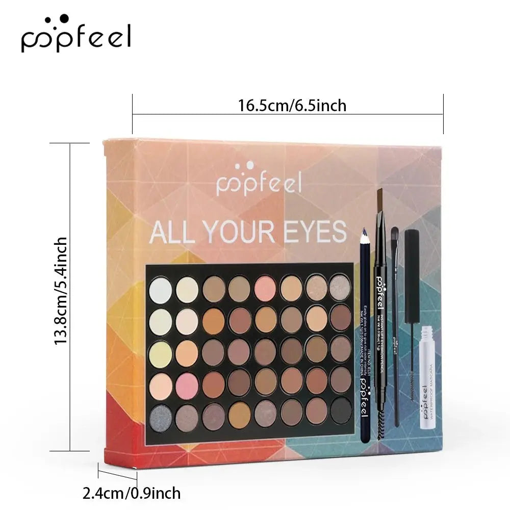 POPFEEL - Set de maquillage pour femmes, palette d'ombres à paupières, eye liner, mascara, crayon à sourcils, boîte à outils de maquillage, cadeauxMedSurgery Store For Digital HealthMedSurgery Store For Digital Health1005008248135195 - SET001ASET001APOPFEEL - Set de maquillage pour femmes, palette d'ombres à paupières, eye liner, mascara, crayon à sourcils, boîte à outils de maquillage, cadeaux