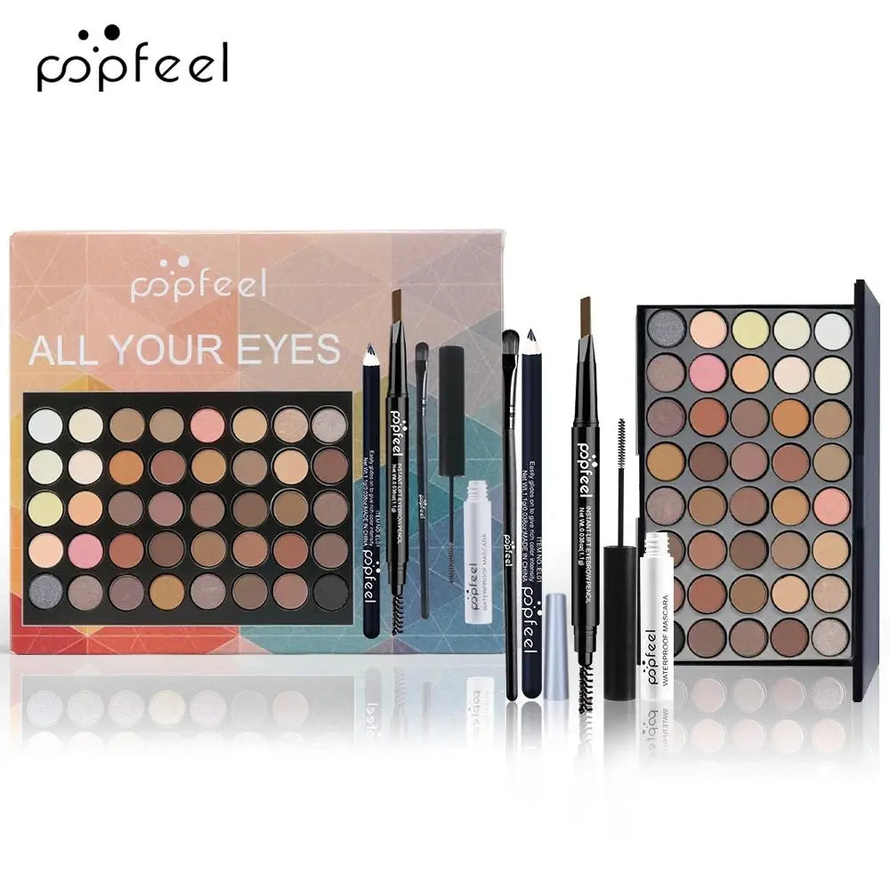 POPFEEL - Set de maquillage pour femmes, palette d'ombres à paupières, eye liner, mascara, crayon à sourcils, boîte à outils de maquillage, cadeauxMedSurgery Store For Digital HealthMedSurgery Store For Digital Health1005008248135195 - SET001ASET001APOPFEEL - Set de maquillage pour femmes, palette d'ombres à paupières, eye liner, mascara, crayon à sourcils, boîte à outils de maquillage, cadeaux