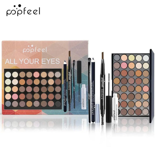 POPFEEL - Set de maquillage pour femmes, palette d'ombres à paupières, eye liner, mascara, crayon à sourcils, boîte à outils de maquillage, cadeauxMedSurgery Store For Digital HealthMedSurgery Store For Digital Health1005008248135195 - SET001ASET001APOPFEEL - Set de maquillage pour femmes, palette d'ombres à paupières, eye liner, mascara, crayon à sourcils, boîte à outils de maquillage, cadeaux