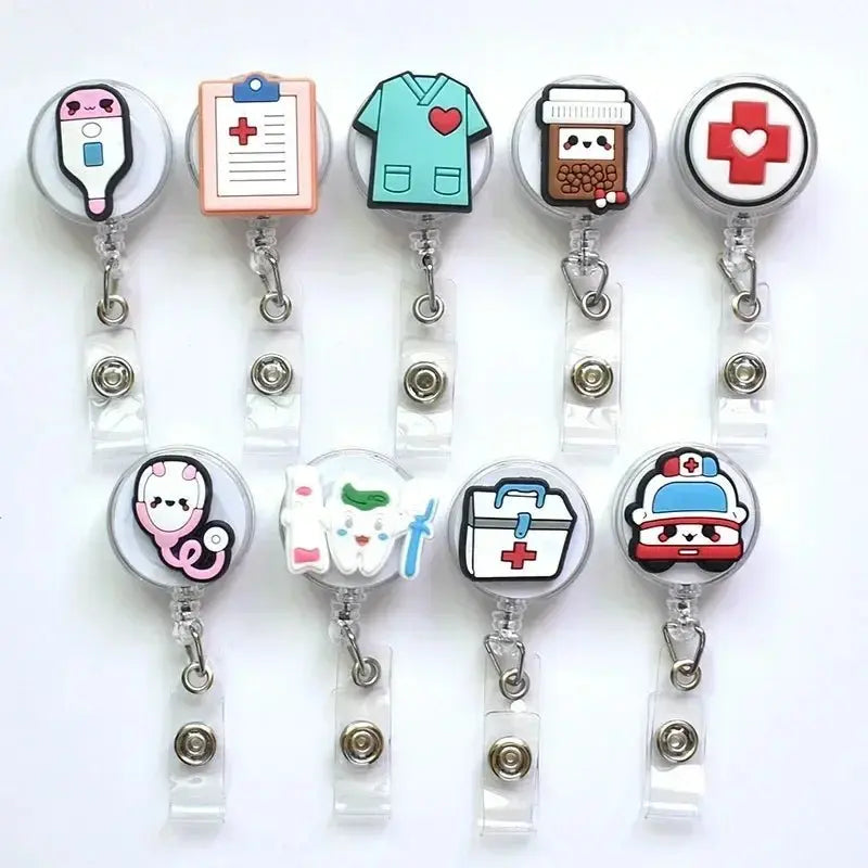 Porte-cartes/badges de travail, bobines de badges rétractables en dessin animé.Vêtements et accessoiresdsers - fulfilment - serviceMedSurgery Store For Digital Health1005006247274245 - No.10No.10Porte-cartes/badges de travail, bobines de badges rétractables en dessin animé.