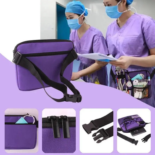 Nurse Fanny Pack Multi Pocket Waist Organizer Belt with Adjustable Waist Strap Nurse Waist Pouch Organiser Pouch Portable