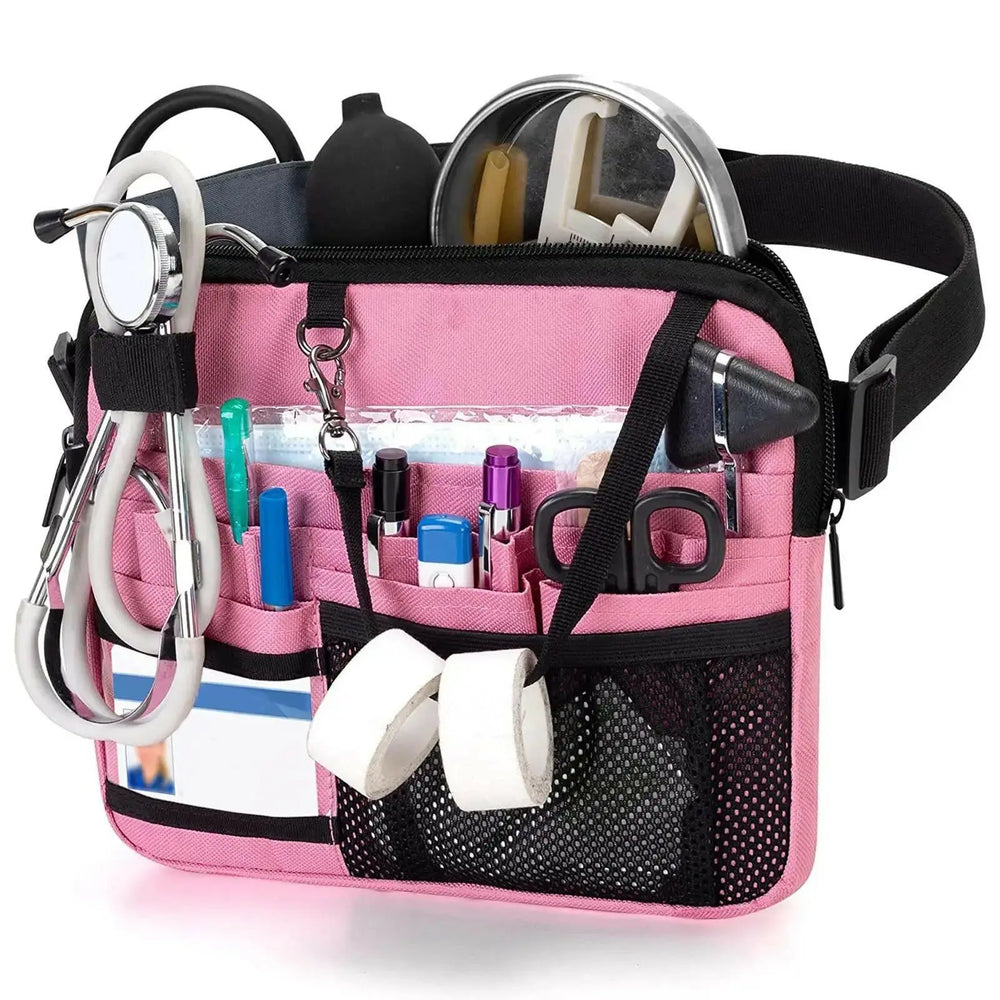 Nurse Fanny Pack Multi Pocket Waist Organizer Belt with Adjustable Waist Strap Nurse Waist Pouch Organiser Pouch Portable