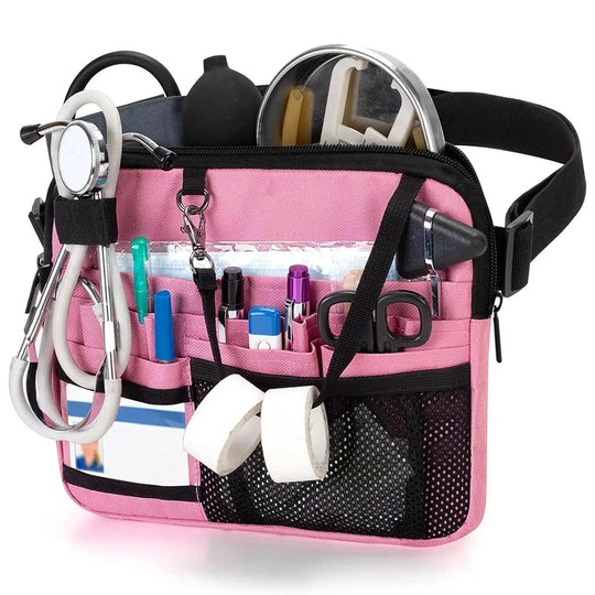 Nurse Fanny Pack Multi Pocket Waist Organizer Belt with Adjustable Waist Strap Nurse Waist Pouch Organiser Pouch Portable