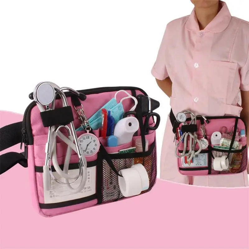 Nurse Fanny Pack Multi Pocket Waist Organizer Belt with Adjustable Waist Strap Nurse Waist Pouch Organiser Pouch Portable