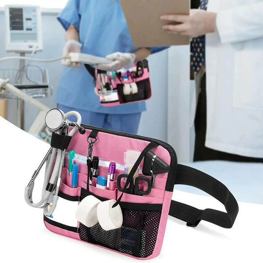 Nurse Fanny Pack Multi Pocket Waist Organizer Belt with Adjustable Waist Strap Nurse Waist Pouch Organiser Pouch Portable