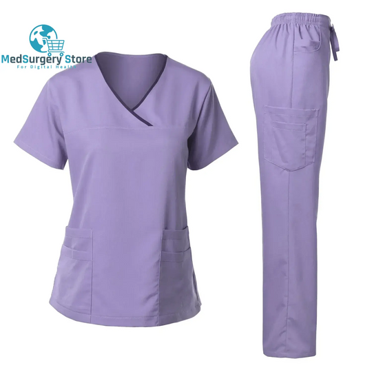 Uniformes chirurgicaux de haute qualité Femme Hôpital Clinique Salon de beauté Spa Tops et Pantalons Médical Femmes Infirmières Scrub Uniforms Sets