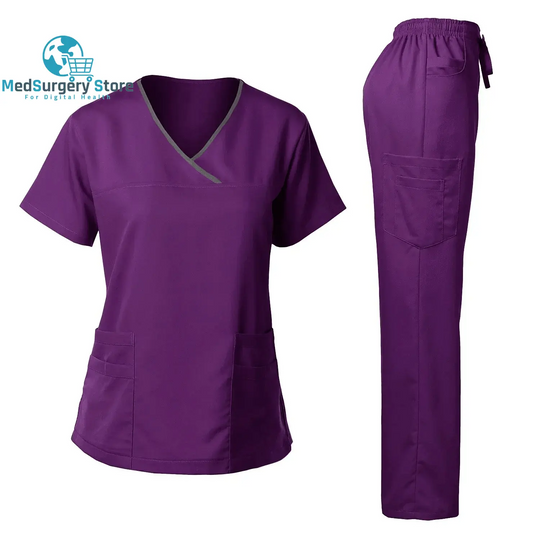 Uniformes chirurgicaux de haute qualité Femme Hôpital Clinique Salon de beauté Spa Tops et Pantalons Médical Femmes Infirmières Scrub Uniforms Sets