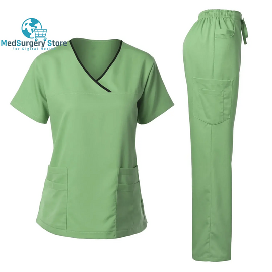 Uniformes chirurgicaux de haute qualité Femme Hôpital Clinique Salon de beauté Spa Tops et Pantalons Médical Femmes Infirmières Scrub Uniforms Sets