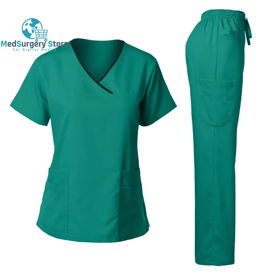 Uniformes chirurgicaux de haute qualité Femme Hôpital Clinique Salon de beauté Spa Tops et Pantalons Médical Femmes Infirmières Scrub Uniforms Sets