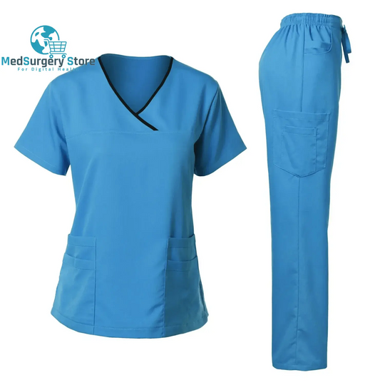 Uniformes chirurgicaux de haute qualité Femme Hôpital Clinique Salon de beauté Spa Tops et Pantalons Médical Femmes Infirmières Scrub Uniforms Sets