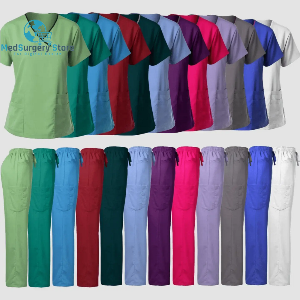 Uniformes chirurgicaux de haute qualité Femme Hôpital Clinique Salon de beauté Spa Tops et Pantalons Médical Femmes Infirmières Scrub Uniforms Sets