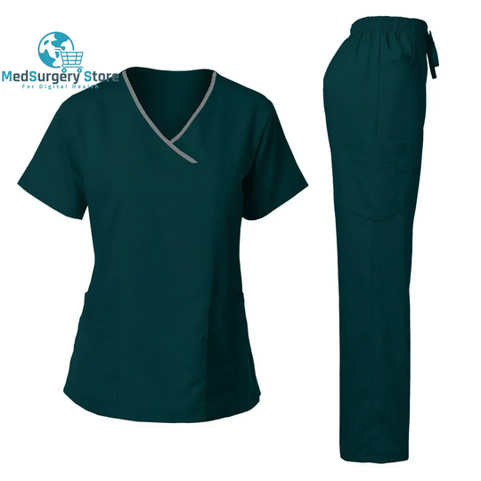 Uniformes chirurgicaux de haute qualité Femme Hôpital Clinique Salon de beauté Spa Tops et Pantalons Médical Femmes Infirmières Scrub Uniforms Sets