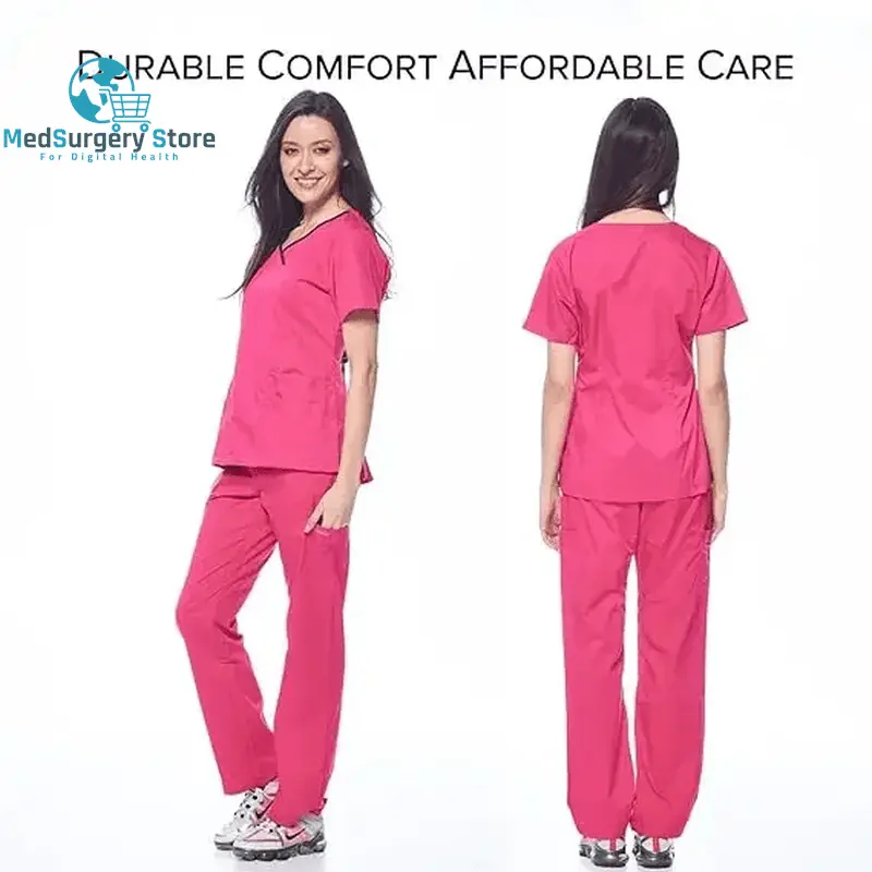 Uniformes chirurgicaux de haute qualité Femme Hôpital Clinique Salon de beauté Spa Tops et Pantalons Médical Femmes Infirmières Scrub Uniforms Sets