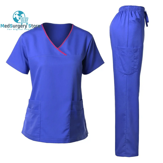 Uniformes chirurgicaux de haute qualité Femme Hôpital Clinique Salon de beauté Spa Tops et Pantalons Médical Femmes Infirmières Scrub Uniforms Sets