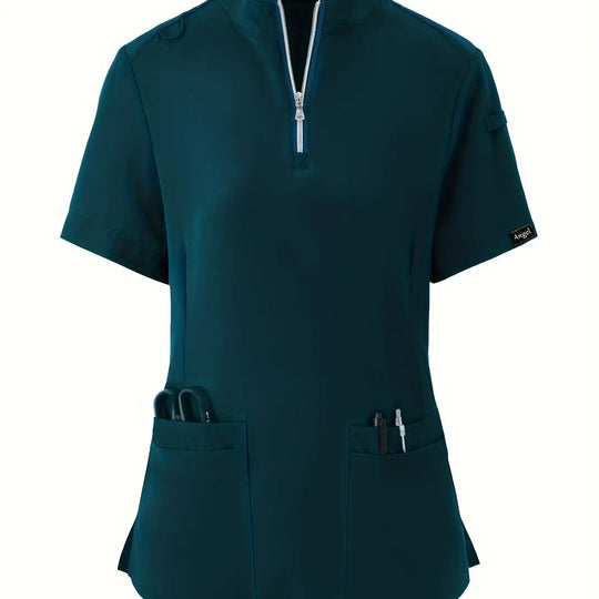 Top d'infirmière extensible et confortable - doux, respirant, fermeture éclair sur le devant, manches courtes, tenue décontractée pour les femmes - idéal pour les professionnels de la santéMedSurgery Store For Digital HealthMedSurgery Store For Digital Health601099564070018 - Sea Blue - S(4)Sea BlueS(4)Top d'infirmière extensible et confortable - doux, respirant, fermeture éclair sur le devant, manches courtes, tenue décontractée pour les femmes - idéal pour les professionnels de la santé