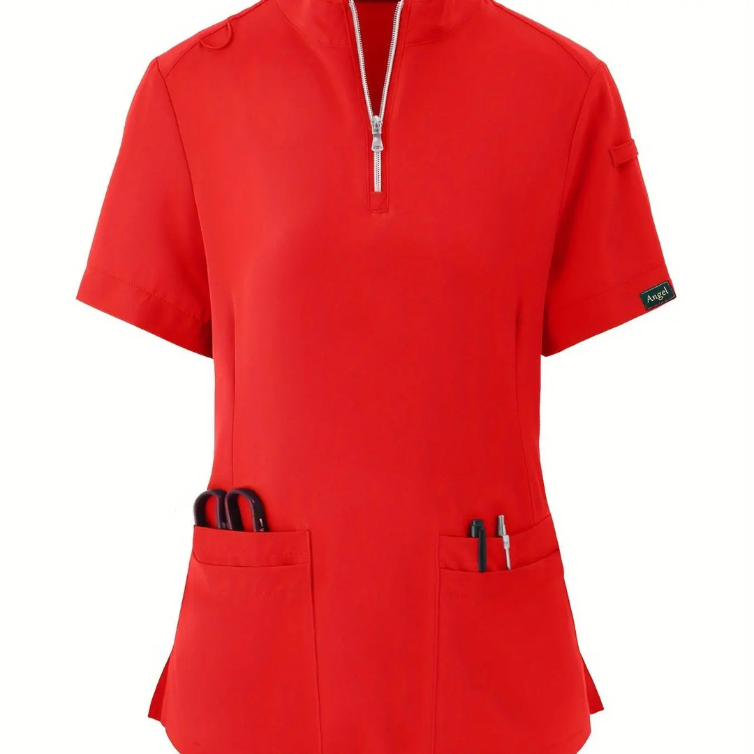 Top d'infirmière extensible et confortable - doux, respirant, fermeture éclair sur le devant, manches courtes, uniforme de soins de santé décontracté pour les femmes - idéal pour les professionnels de la santéMedSurgery Store For Digital HealthMedSurgery Store For Digital Health601099564070018 - Watermelon Red - S(4)Watermelon RedS(4)Top d'infirmière extensible et confortable - doux, respirant, fermeture éclair sur le devant, manches courtes, uniforme de soins de santé décontracté pour les femmes - idéal pour les professionnels de la santé