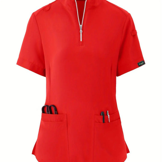 Top d'infirmière extensible et confortable - doux, respirant, fermeture éclair sur le devant, manches courtes, uniforme de soins de santé décontracté pour les femmes - idéal pour les professionnels de la santéMedSurgery Store For Digital HealthMedSurgery Store For Digital Health601099564070018 - Watermelon Red - S(4)Watermelon RedS(4)Top d'infirmière extensible et confortable - doux, respirant, fermeture éclair sur le devant, manches courtes, uniforme de soins de santé décontracté pour les femmes - idéal pour les professionnels de la santé