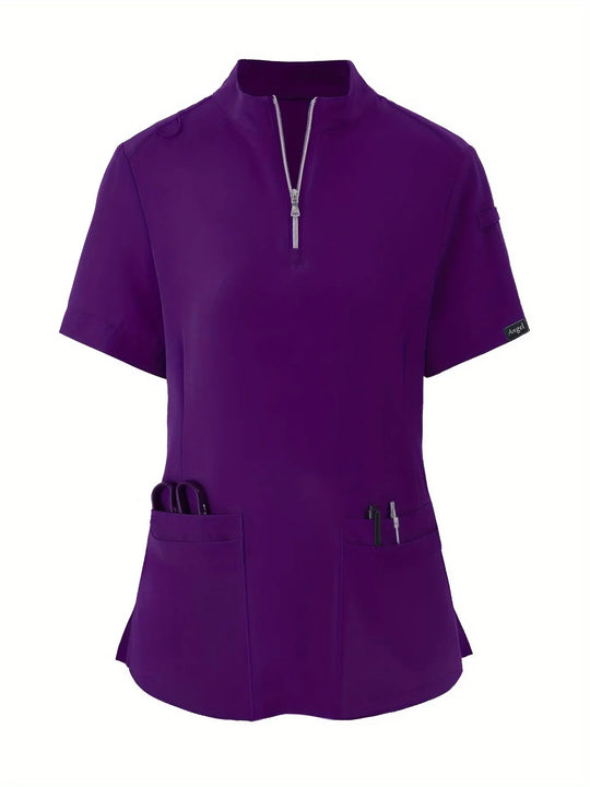 Top d'infirmière extensible et confortable - doux, respirant, fermeture éclair sur le devant, manches courtes, tenue décontractée pour les femmes - idéal pour les professionnels de la santéMedSurgery Store For Digital HealthMedSurgery Store For Digital Health601099564070018 - Bleu marine - S(4)Bleu marineS(4)Top d'infirmière extensible et confortable - doux, respirant, fermeture éclair sur le devant, manches courtes, tenue décontractée pour les femmes - idéal pour les professionnels de la santé