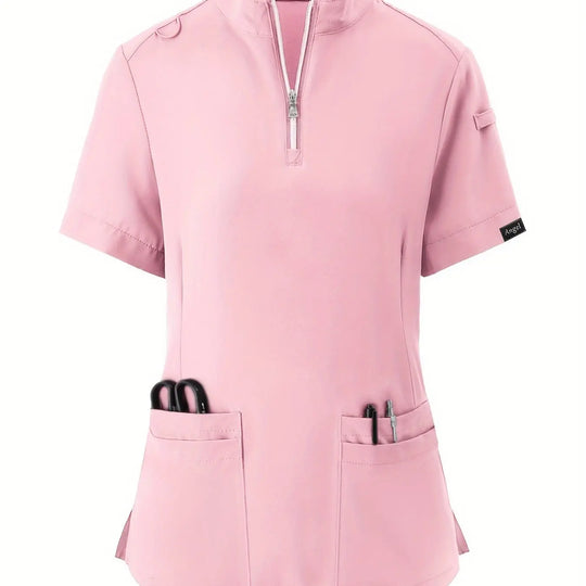 Top d'infirmière extensible et confortable - doux, respirant, fermeture éclair sur le devant, manches courtes, uniforme de soins de santé décontracté pour les femmes - idéal pour les professionnels de la santéMedSurgery Store For Digital HealthMedSurgery Store For Digital Health601099564070018 - Couleur rose - S(4)Couleur roseS(4)Top d'infirmière extensible et confortable - doux, respirant, fermeture éclair sur le devant, manches courtes, uniforme de soins de santé décontracté pour les femmes - idéal pour les professionnels de la santé