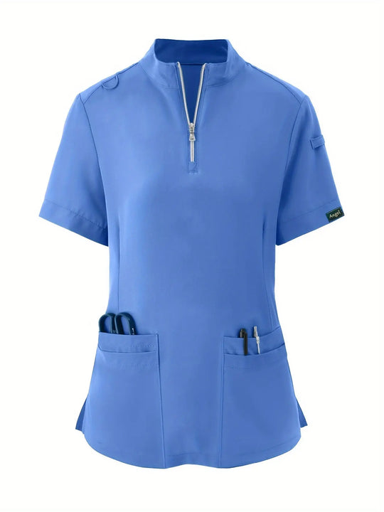 Top d'infirmière extensible et confortable - doux, respirant, fermeture éclair sur le devant, manches courtes, tenue décontractée pour les femmes - idéal pour les professionnels de la santéMedSurgery Store For Digital HealthMedSurgery Store For Digital Health601099564070018 - Bleu marine - S(4)Bleu marineS(4)Top d'infirmière extensible et confortable - doux, respirant, fermeture éclair sur le devant, manches courtes, tenue décontractée pour les femmes - idéal pour les professionnels de la santé