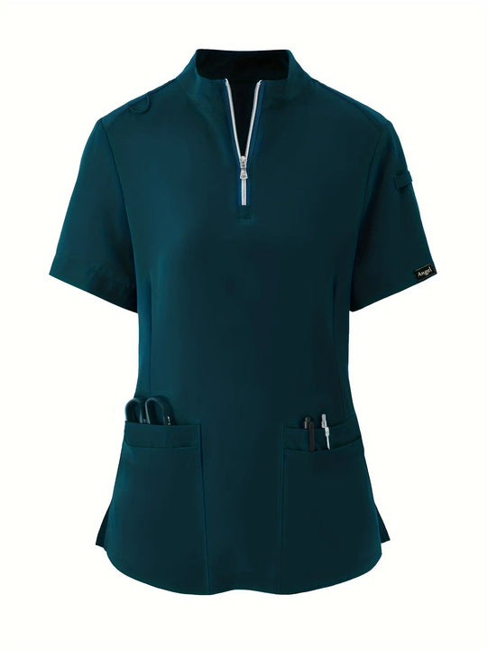 Top d'infirmière extensible et confortable - doux, respirant, fermeture éclair sur le devant, manches courtes, tenue décontractée pour les femmes - idéal pour les professionnels de la santéMedSurgery Store For Digital HealthMedSurgery Store For Digital Health601099564070018 - Bleu marine - S(4)Bleu marineS(4)Top d'infirmière extensible et confortable - doux, respirant, fermeture éclair sur le devant, manches courtes, tenue décontractée pour les femmes - idéal pour les professionnels de la santé