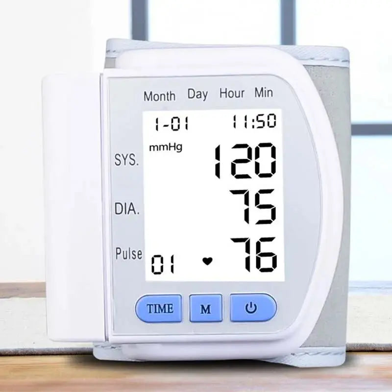 Digital Health Sphygmomanometer, BP Medical Sphygmomanometer, Wrist Cuff, Digital Blood Pressure Monitor, Pulse & Heart Rate Moders - fulfillment - serviceMedSurgery Store For Digital Health1005009640548799 - WHITWhiteDigital Health Sphygmomanometer, BP Medical Sphygmomanometer, Wrist Cuff, Digital Blood Pressure Monitor, Pulse & Heart Rate Meter