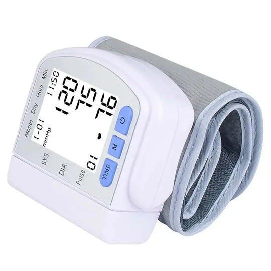 Digital Health Sphygmomanometer, BP Medical Sphygmomanometer, Wrist Cuff, Digital Blood Pressure Monitor, Pulse & Heart Rate Moders - fulfillment - serviceMedSurgery Store For Digital Health1005009640548799 - WHITWhiteDigital Health Sphygmomanometer, BP Medical Sphygmomanometer, Wrist Cuff, Digital Blood Pressure Monitor, Pulse & Heart Rate Meter