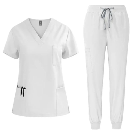 Uniforme d'infirmière pour femme, blouse de médecin hospitalier, pantalon d'infirmière, uniforme d'atelier unisexe, vêtement de travail Beauty SPA, nouveauVêtements et accessoiresdsers - fulfillment - serviceMedSurgery Store For Digital Health1005007090766513 - 42109 - White - XXL42109 - WhiteXXLUniforme d'infirmière pour femme, blouse de médecin hospitalier, pantalon d'infirmière, uniforme d'atelier unisexe, vêtement de travail Beauty SPA, nouveau