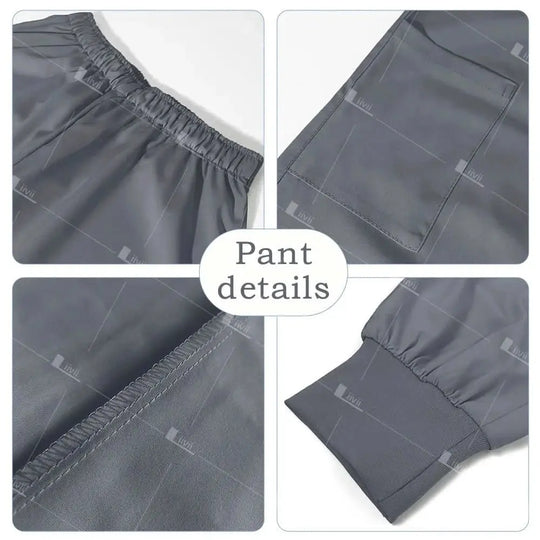 HTTHDD Premium Surgical Scrubs - Blouse unisexe respirante avec poches.