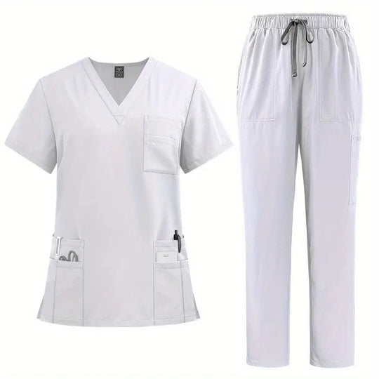 Ensemble médical professionnel pour femmes - Top à encolure en V, coupe confortable, avec poches et pantalon à jambe droite pour médecins et infirmièresdsers - fulfillment - serviceMedSurgery Store For Digital Health601099614988804 - Black - SBlackEnsemble médical professionnel pour femmes - Top à encolure en V, coupe confortable, avec poches et pantalon à jambe droite pour médecins et infirmières