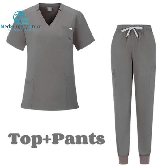 Manches courtes Médecin Accessoires Hôpital Stylish Female Womens Stretch Medical Scrubs Nurse Uniform Medicals Spa Women Uniforms