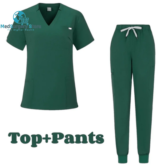 Manches courtes Médecin Accessoires Hôpital Stylish Female Womens Stretch Medical Scrubs Nurse Uniform Medicals Spa Women Uniforms