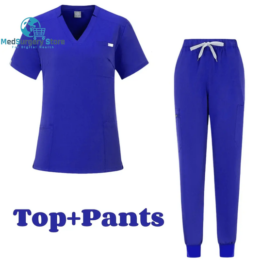 Manches courtes Médecin Accessoires Hôpital Stylish Female Womens Stretch Medical Scrubs Nurse Uniform Medicals Spa Women Uniforms